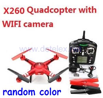 XK-X260 X260-3 WIFI Camera FPV 4CH 6-axis Gyro RTF RC Quadcopter - Click Image to Close